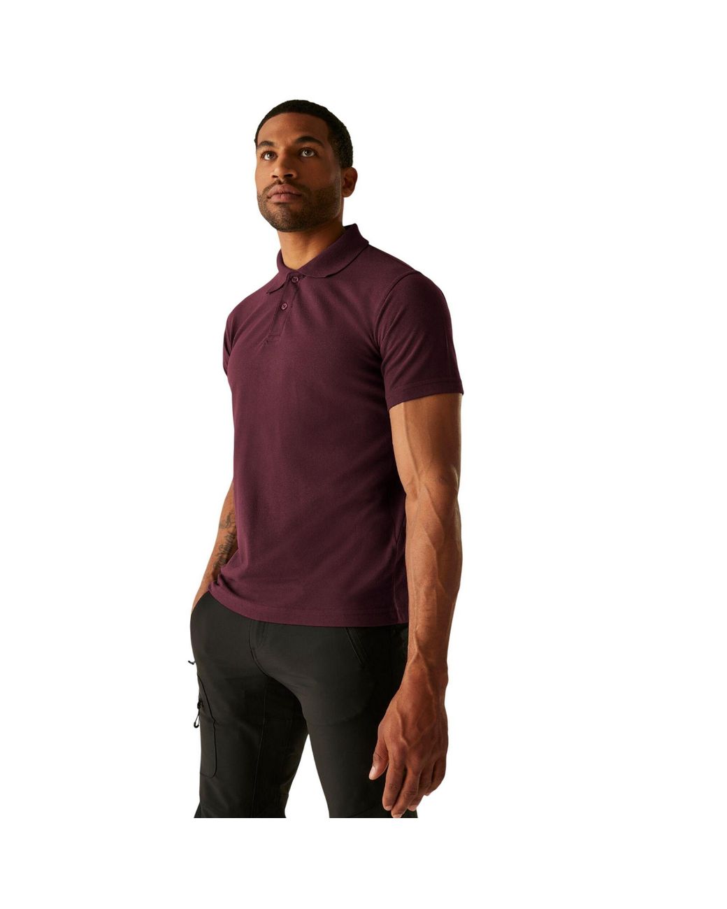 Regatta Purple Pique Polo Shirt for men