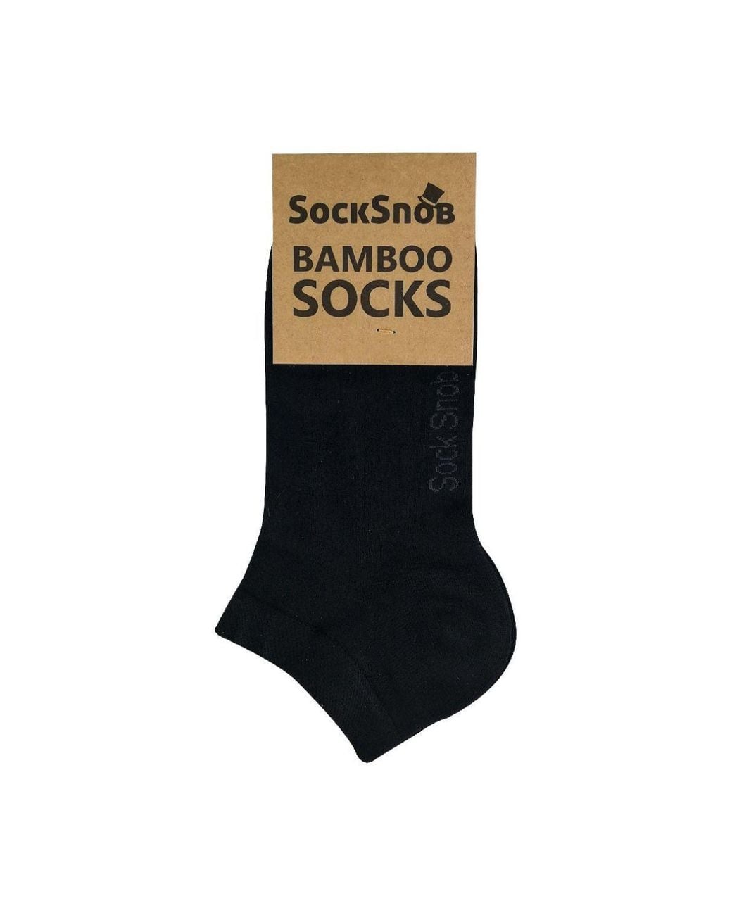 Sock Snob Black 4 Pack Luxury Bamboo Low Cut Trainer Socks