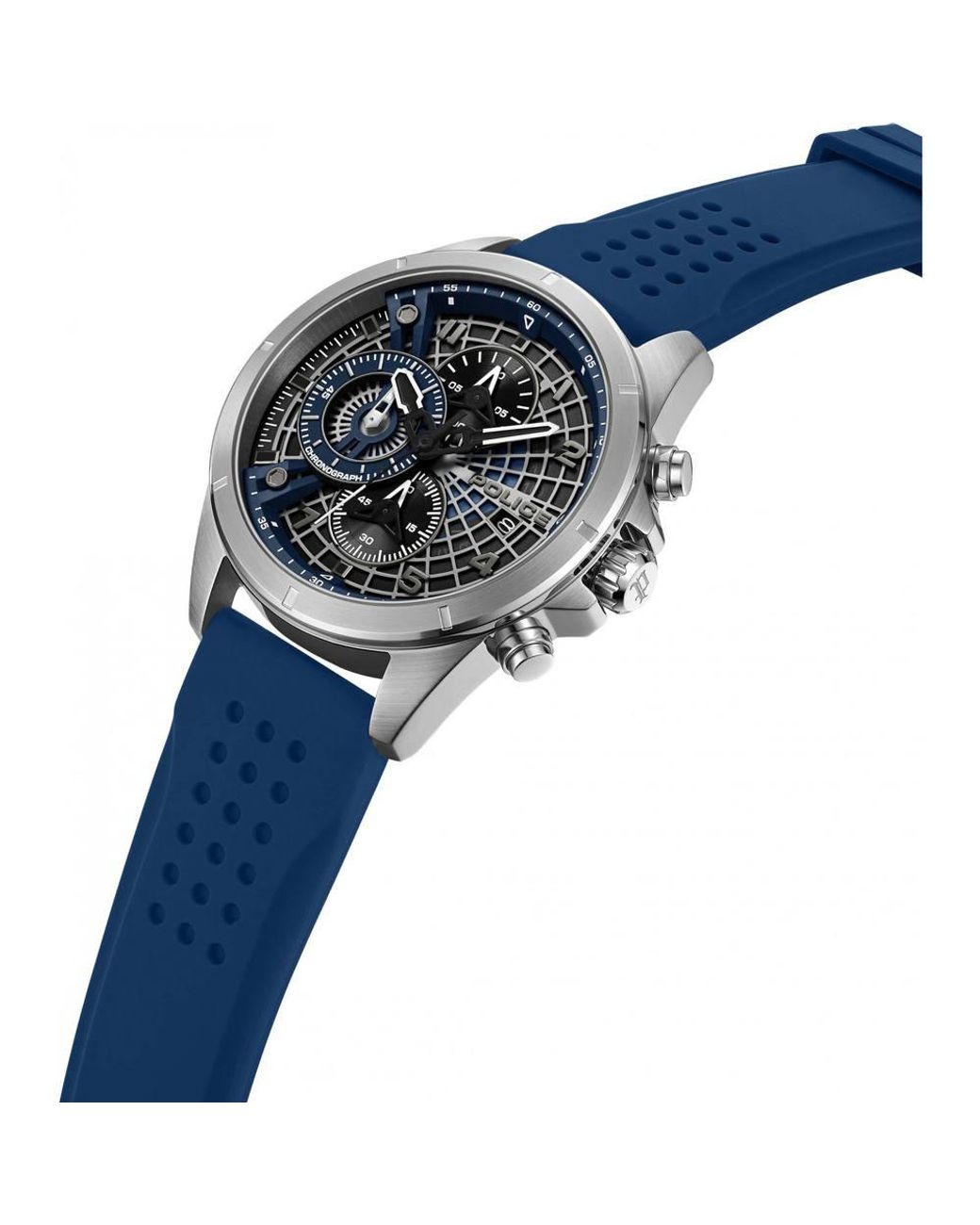 Police Metallic Pewgo0000102 Cipher 53Mm Quartz Watch for men