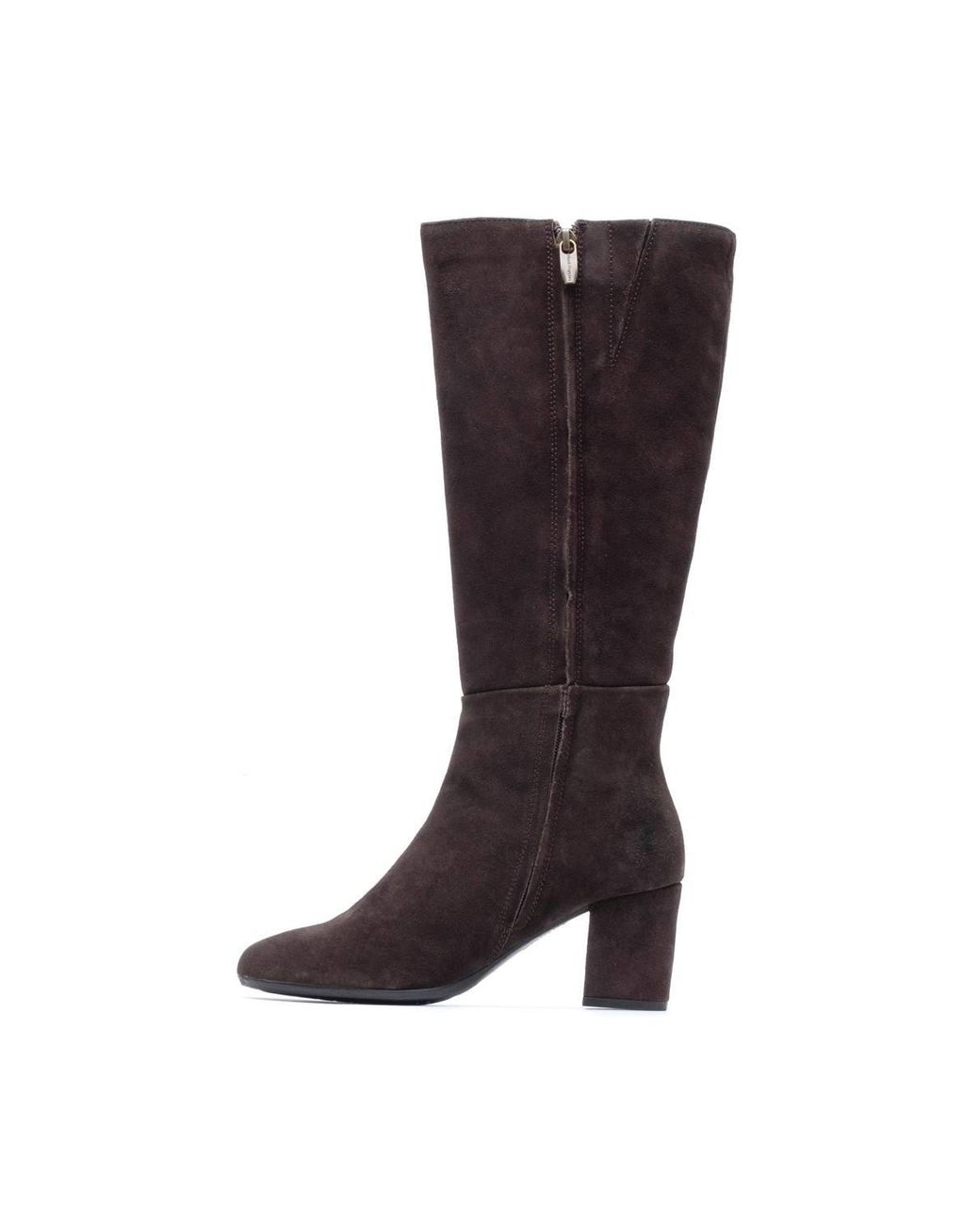 Hush Puppies Brown Oprah Suede Long Boot