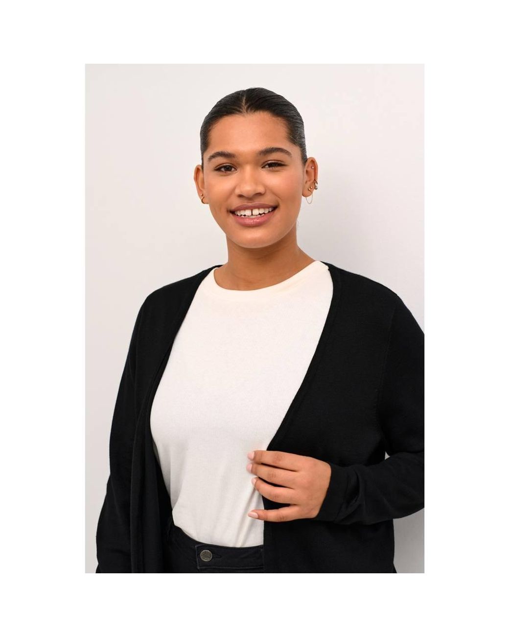 Kaffe Black Cardigan Farsia