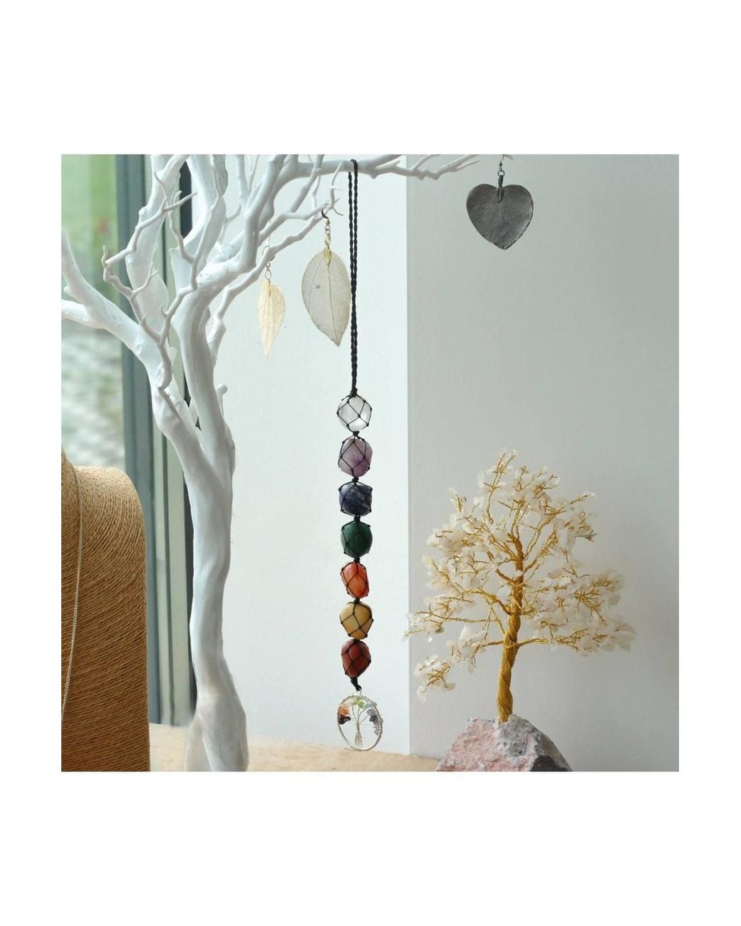KDMD Blue Hanging Chakra Tree Of Life Pendant For Meditation & Spiritual Growth