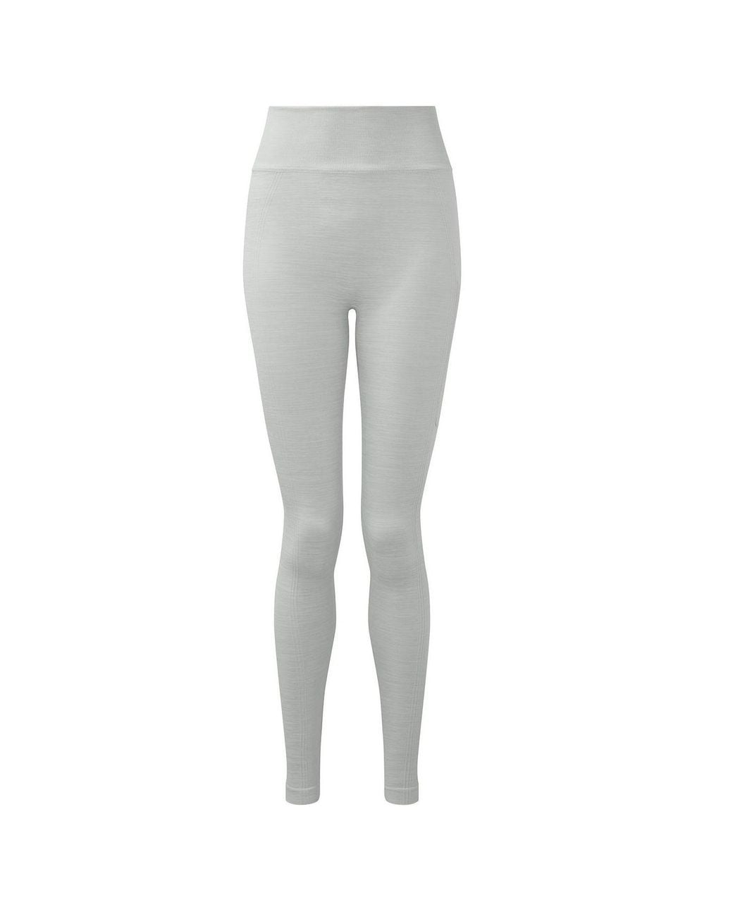 Tridri Gray Melange Sculpted Seamless 3D Leggings