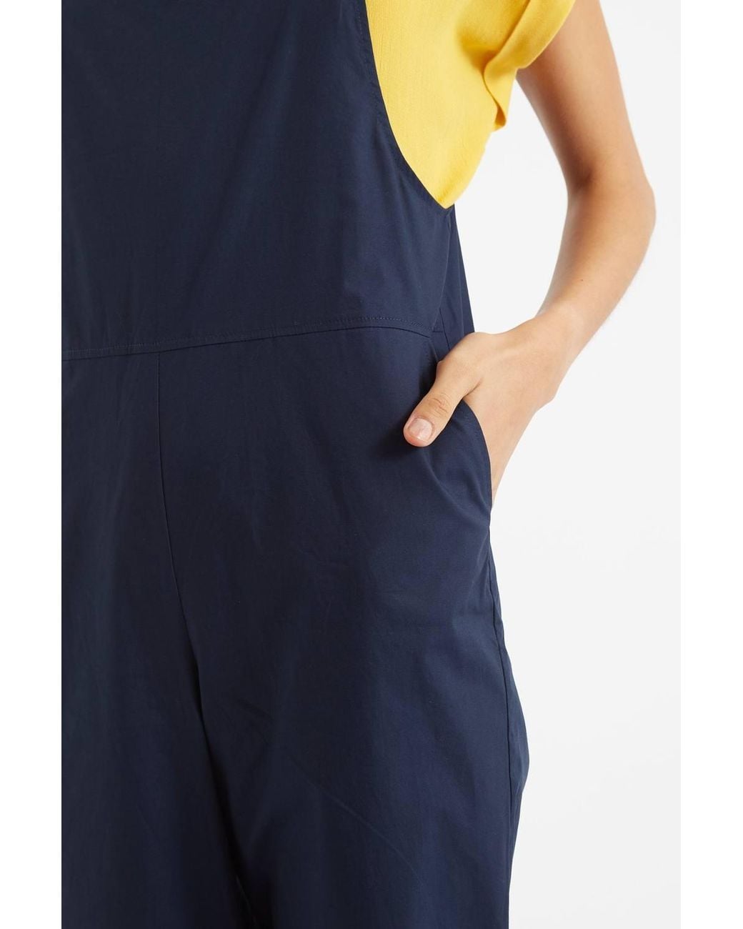 Louche Blue Tippie Poplin Dungarees