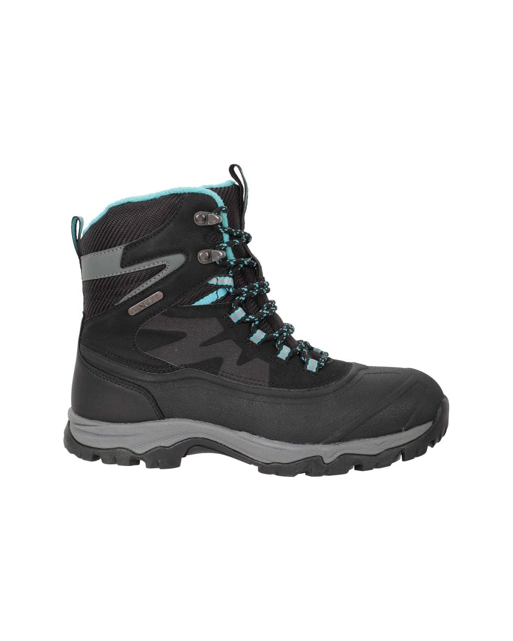 Mountain Warehouse Black 'Piste Basher' Waterproof Non Slip Grip Warm Lace Up Winter Snow Boots