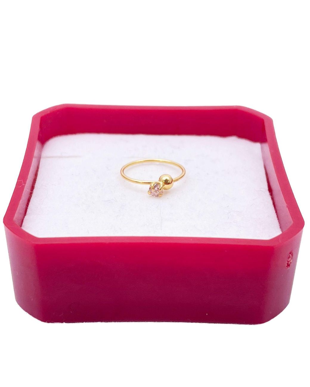 Raina Jewels Metallic 22Ct Tiny Cubic Zirconia Nose Ring Hoop Huggie 8.8Mm