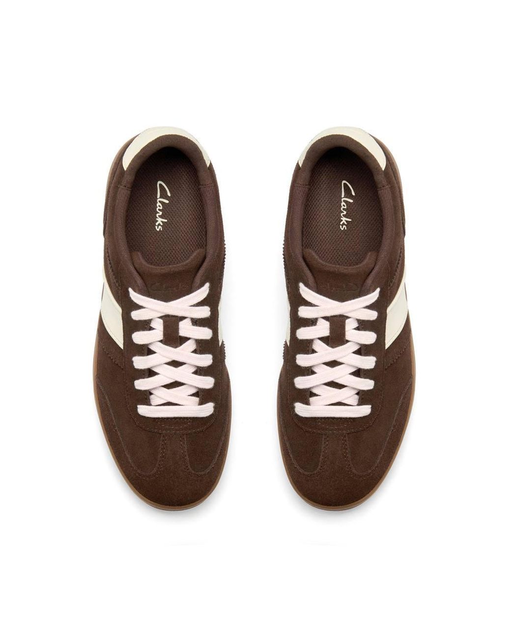 Clarks Brown Seco Speed Dark Suede Trainers, Lace Up