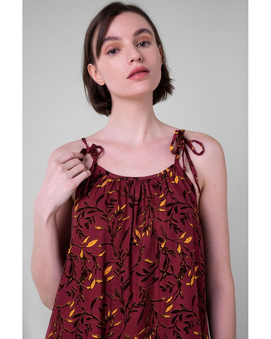Enorsia Tiered Cami Mini Dress