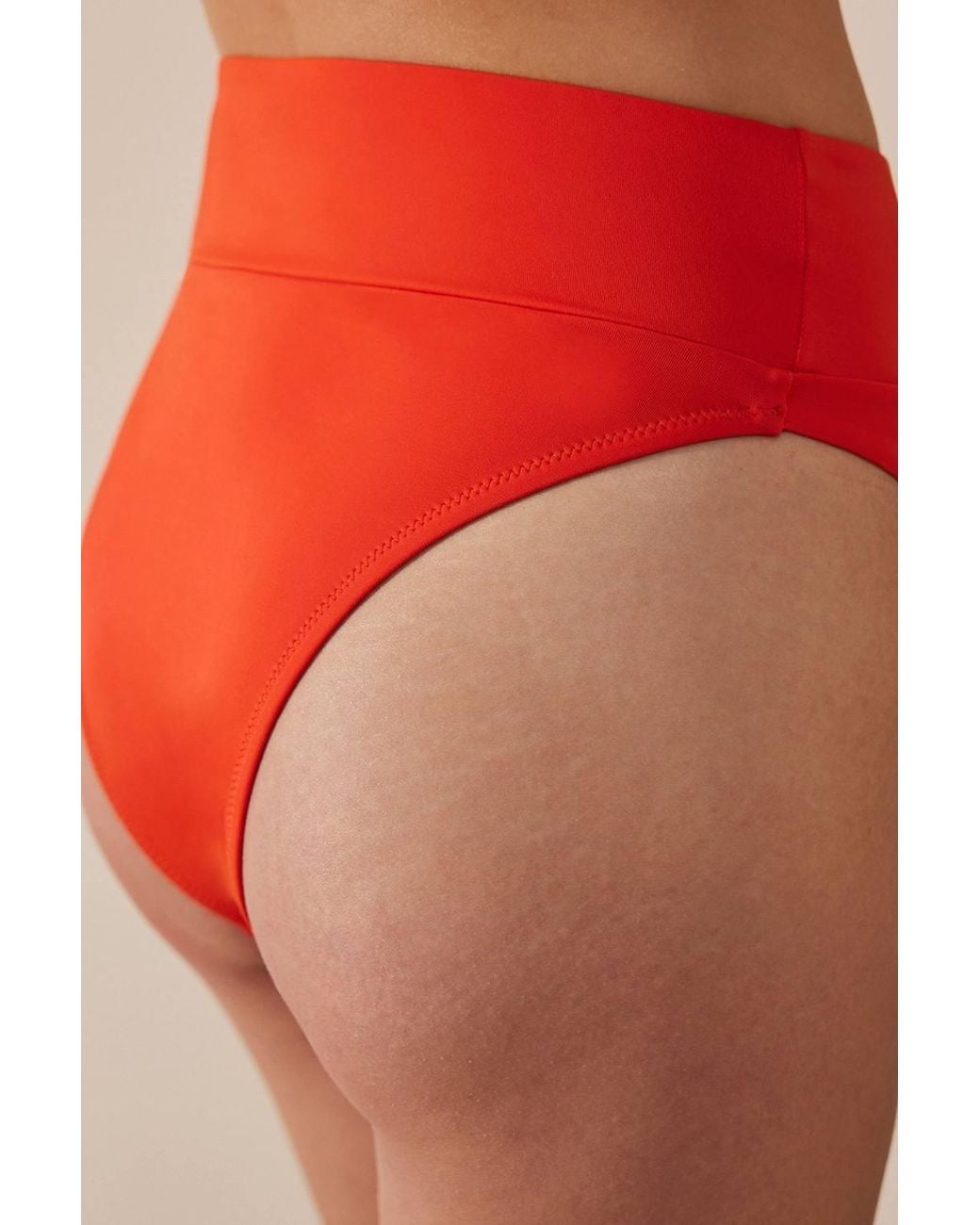 Penti Red Basic Super High Leg Bikini Bottom