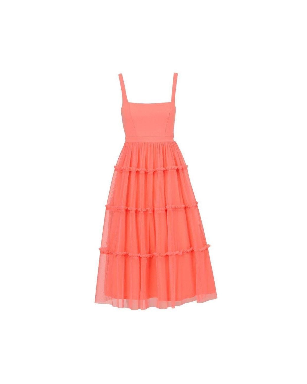 Adrianna Papell Red Knit & Mesh Midi Dress