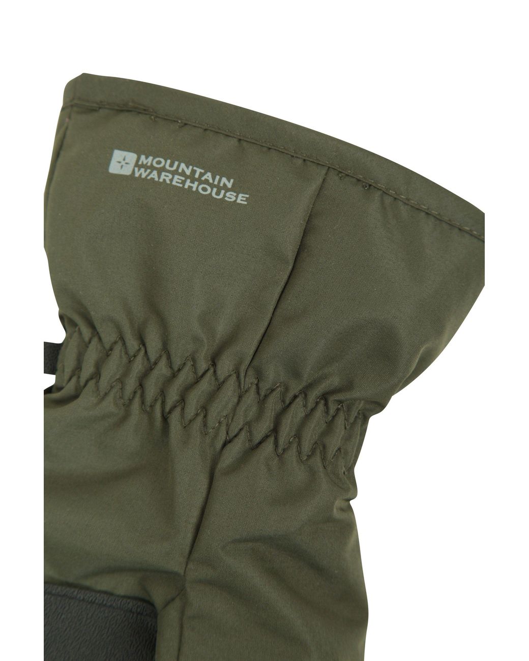 Mountain Warehouse Green Snowproof Textured Palms Fleece Lined Skiing Gloves for men