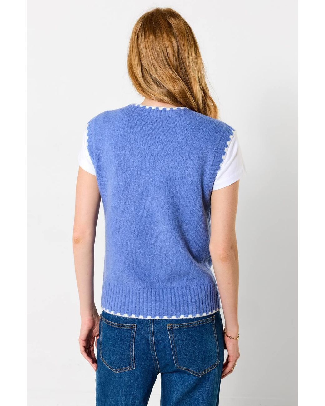 Joe Browns Blue Lucky Duck Knitted Vest