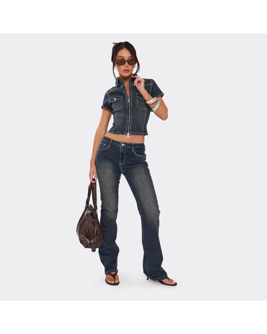 EGO Blue Denim Low Rise Jeans