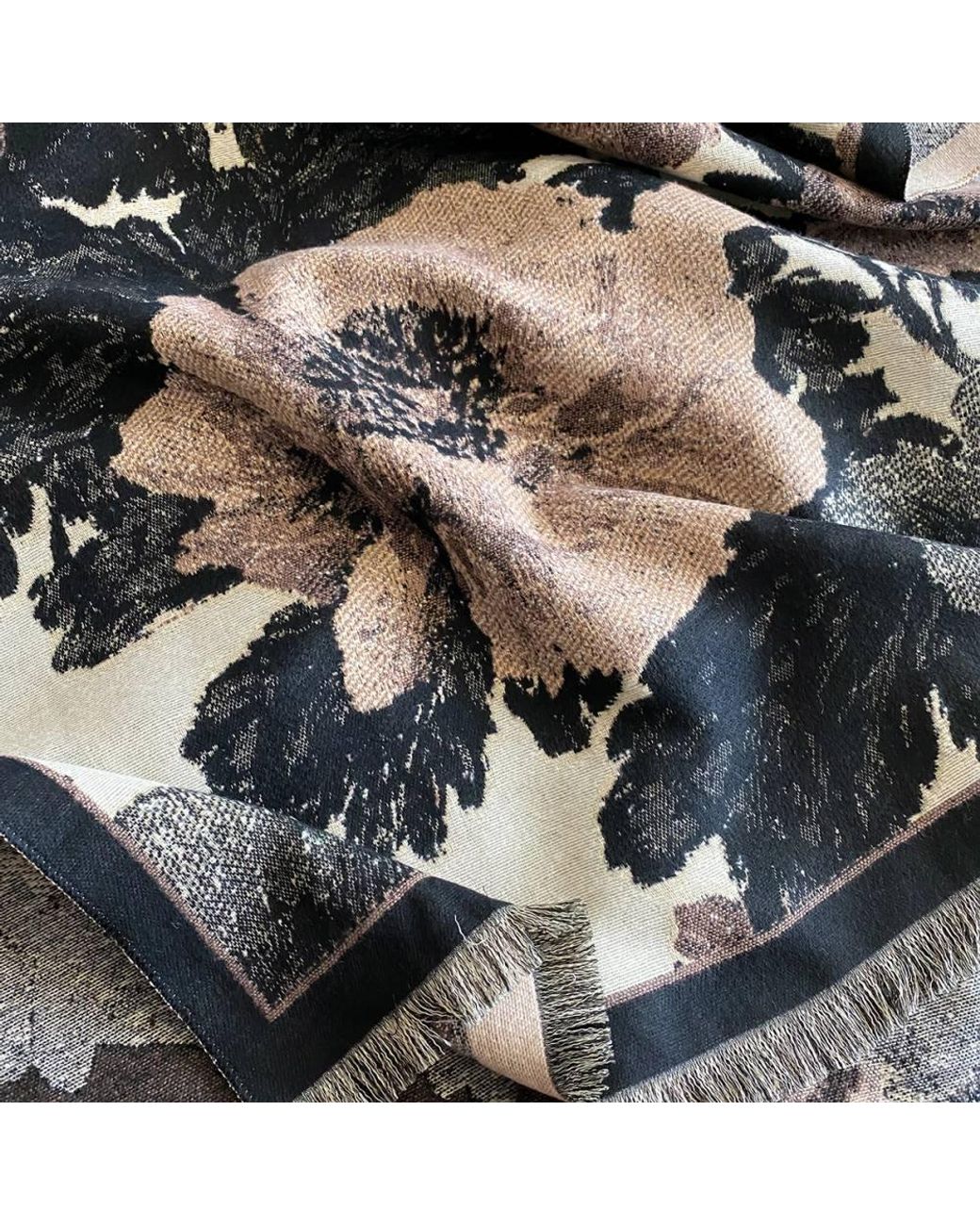 Lemon Daisy Accessories Brown Shirin Autumn Winter Scarf