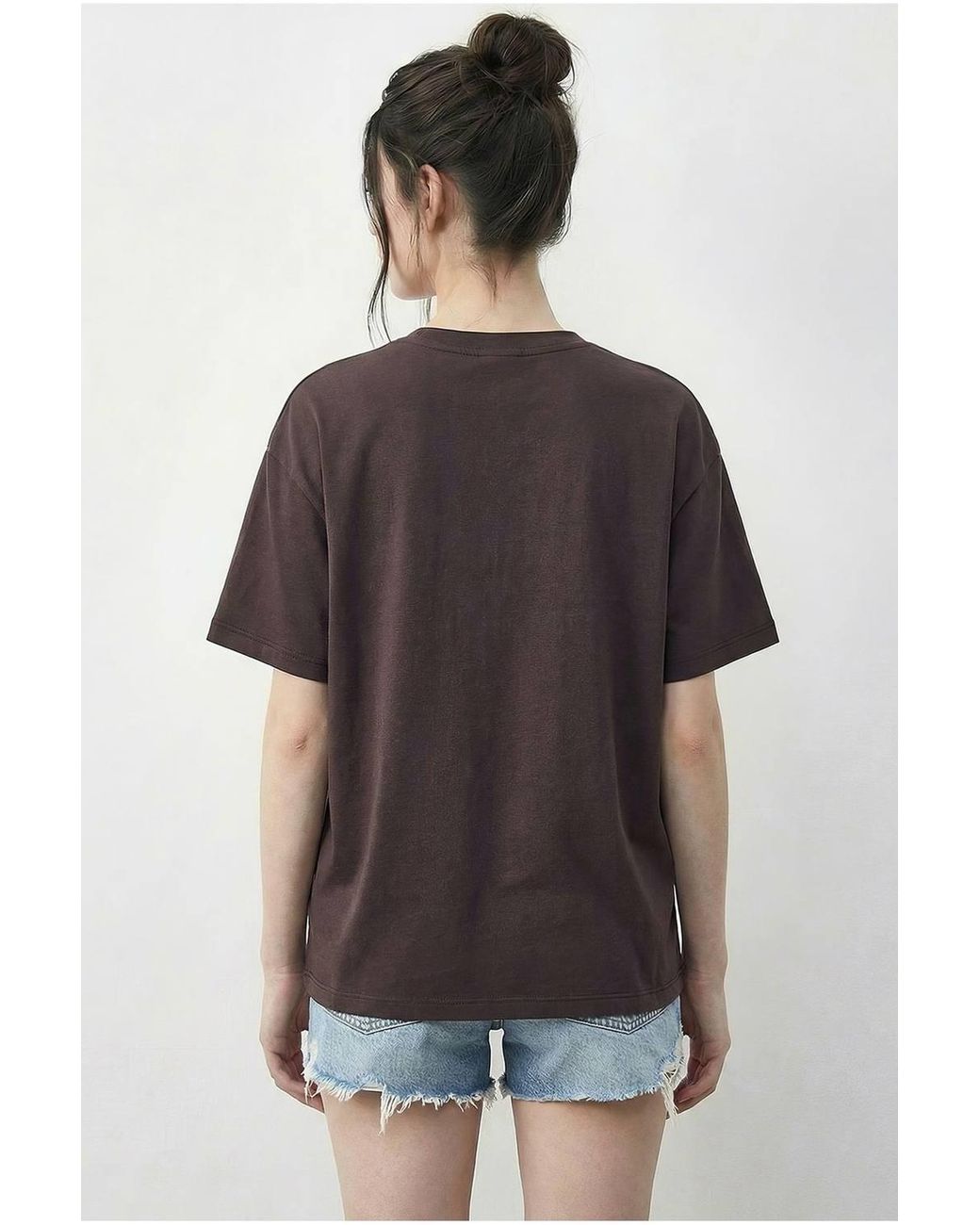 Bianco Lucci Blue Embroidered Crew Neck T-Shirt