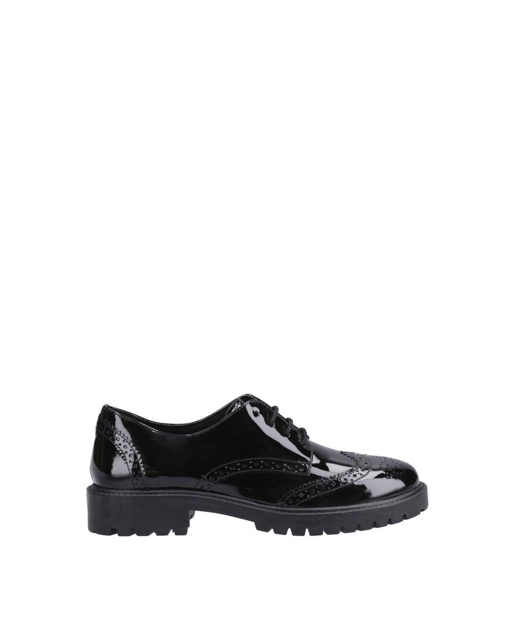 Hush Puppies Black Athena Patent Junior
