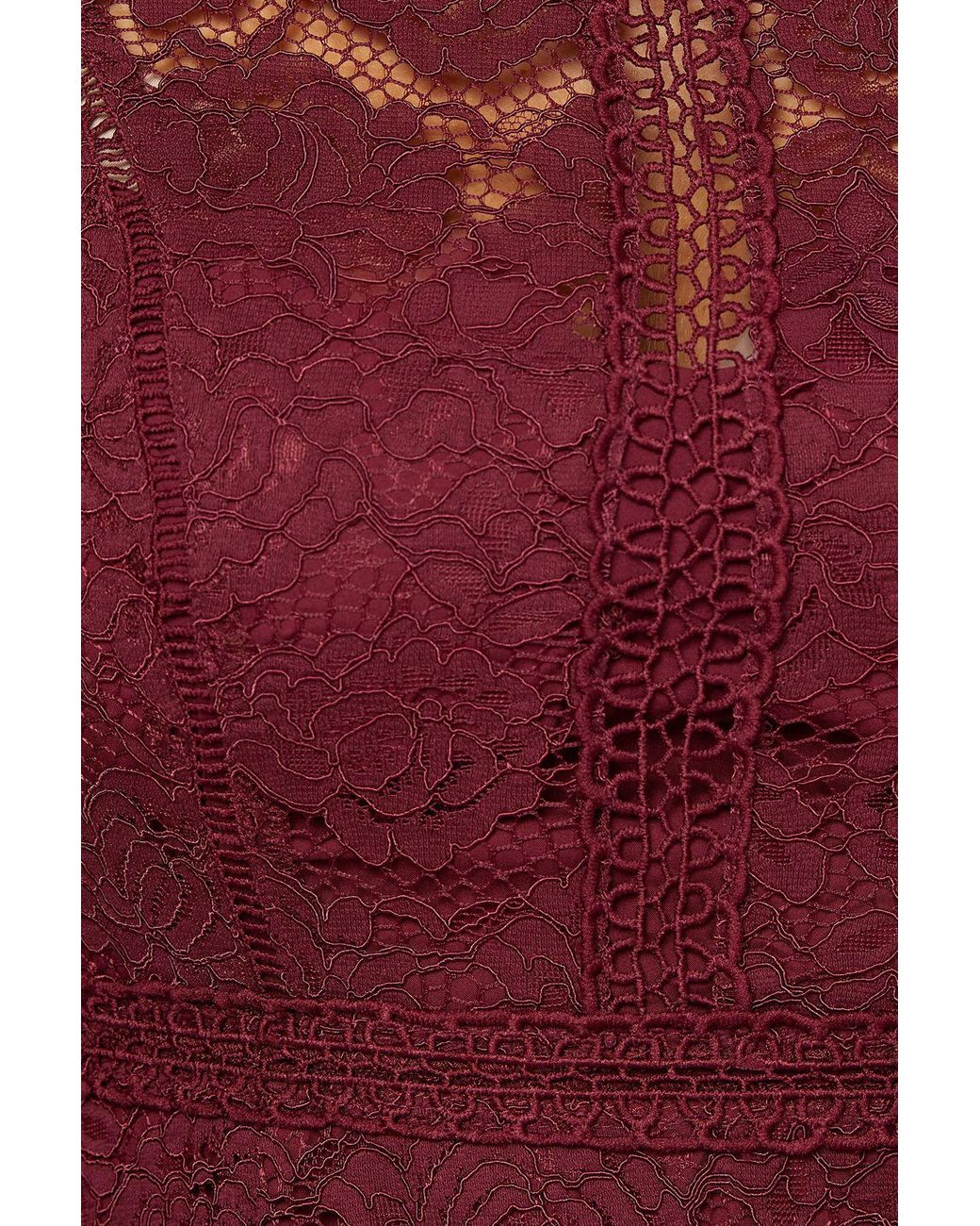 Wallis Red Lace Fit & Flare Midi Dress