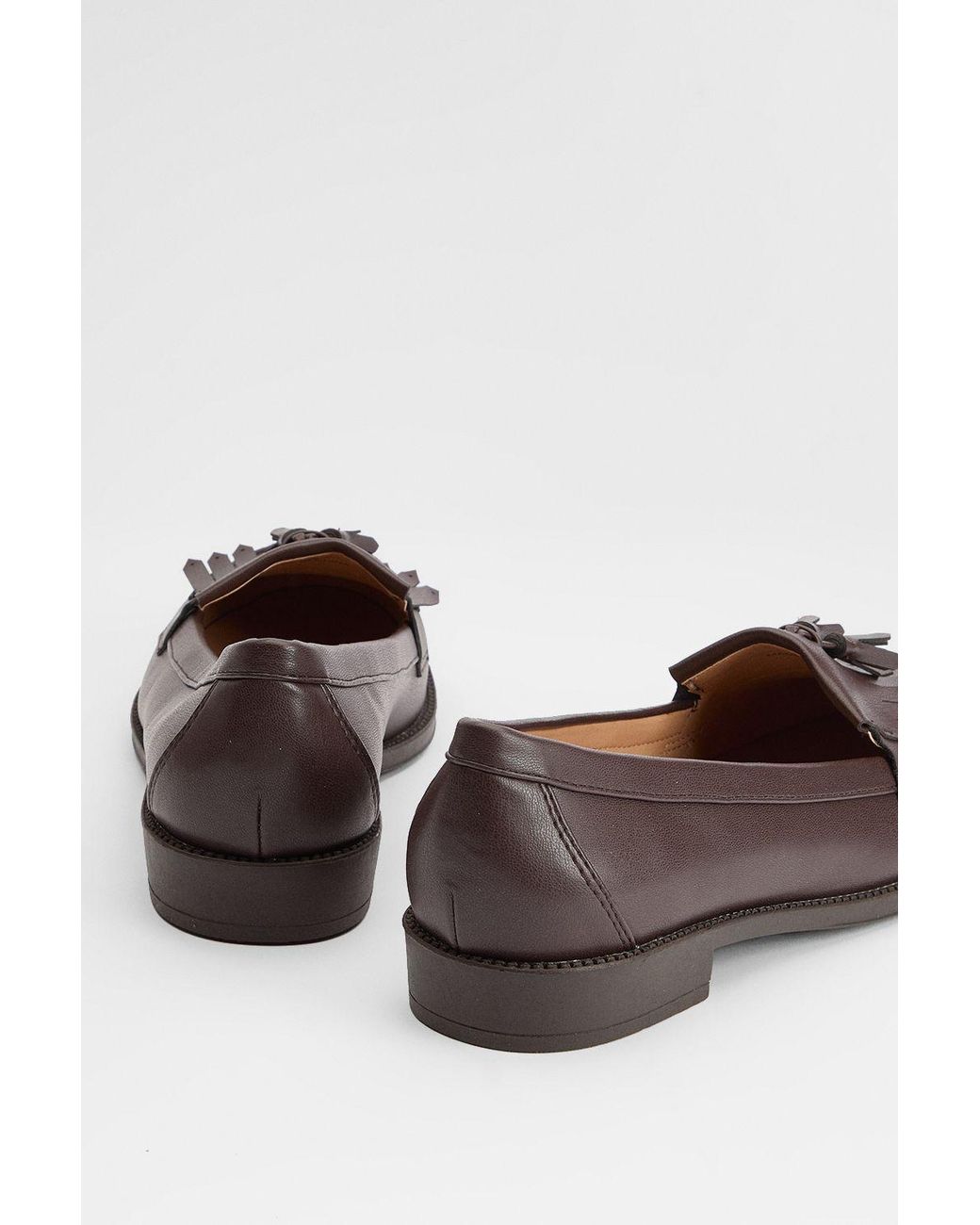 Dorothy Perkins Blue Wide Fit Leigh Fringe Loafers