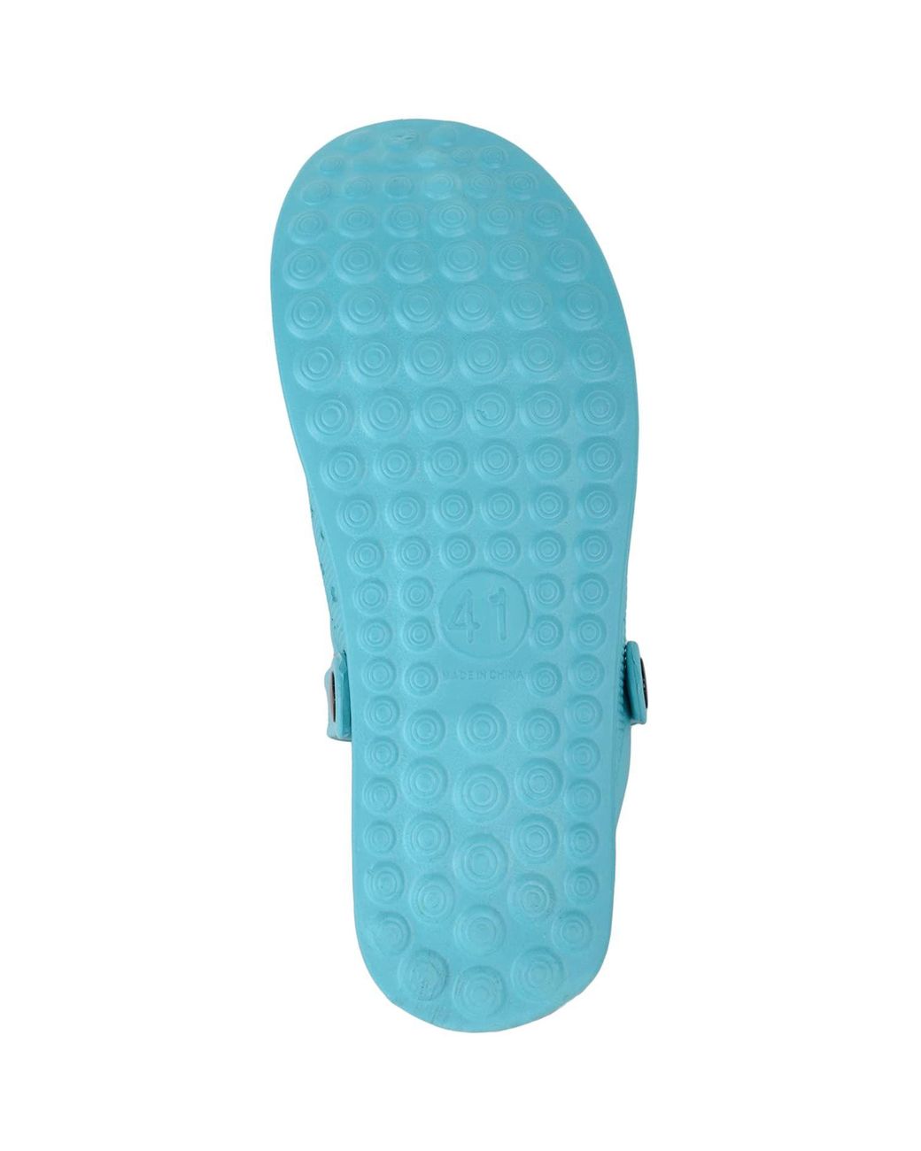 Absolute Footwear Blue Slip On Garden Summer Pool Clogs Shoes, Adjustable Back Strap