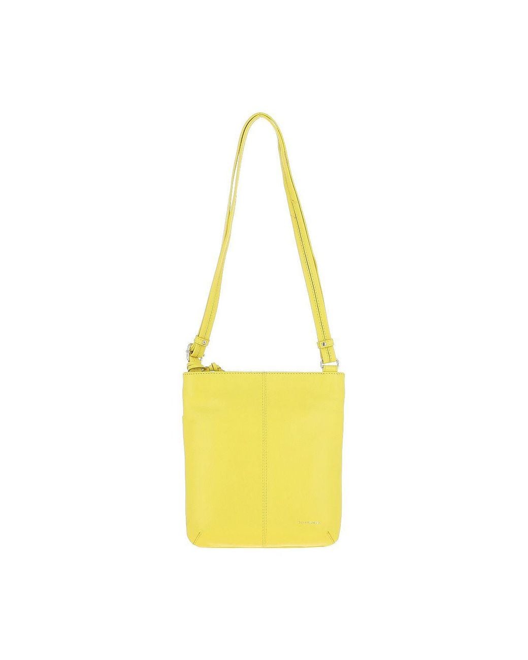 Ashwood Leather Yellow 'Five Cb' Real Leather Cross Body Bag