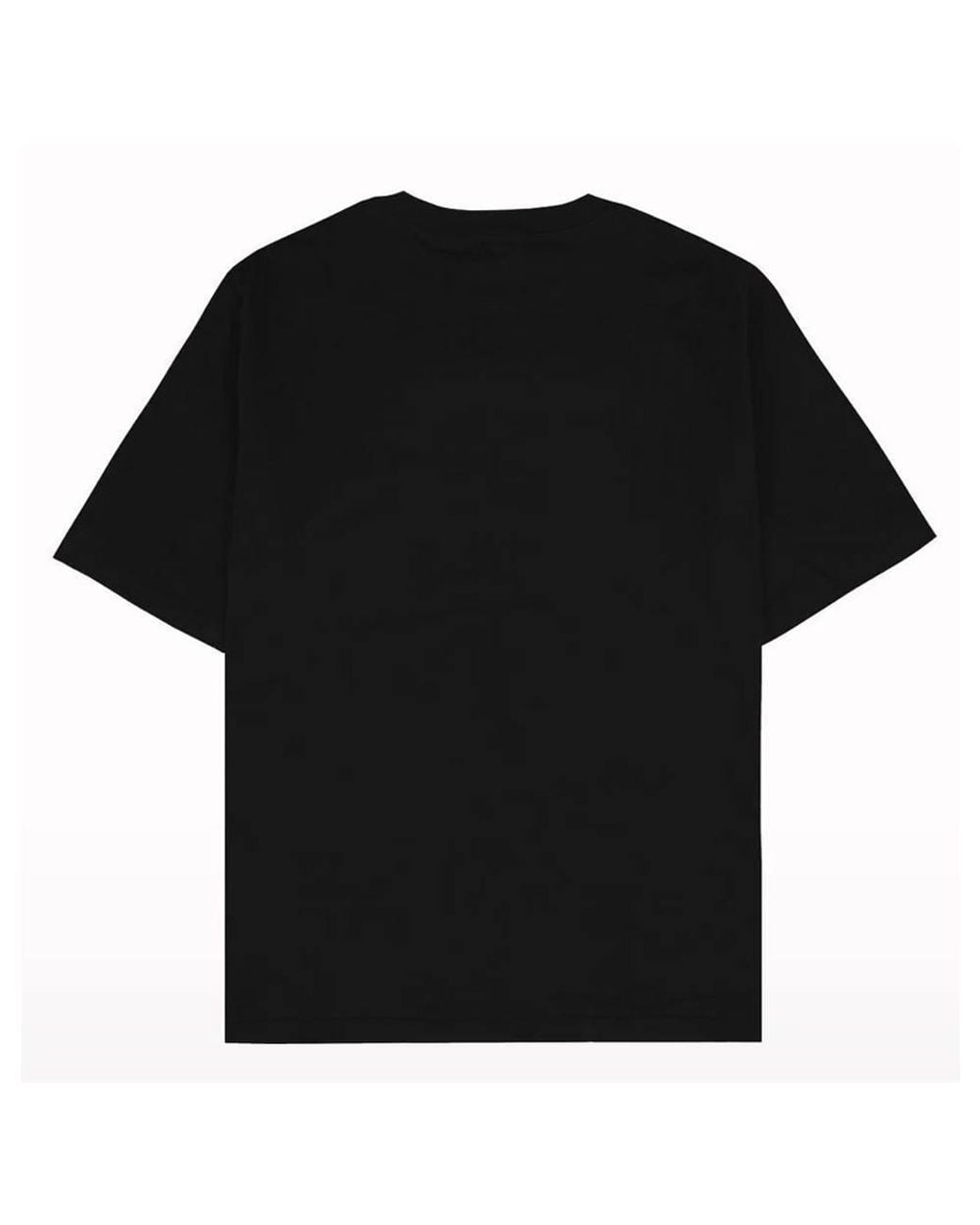 Looney Tunes Black Marvin The Martian Caution T-Shirt for men