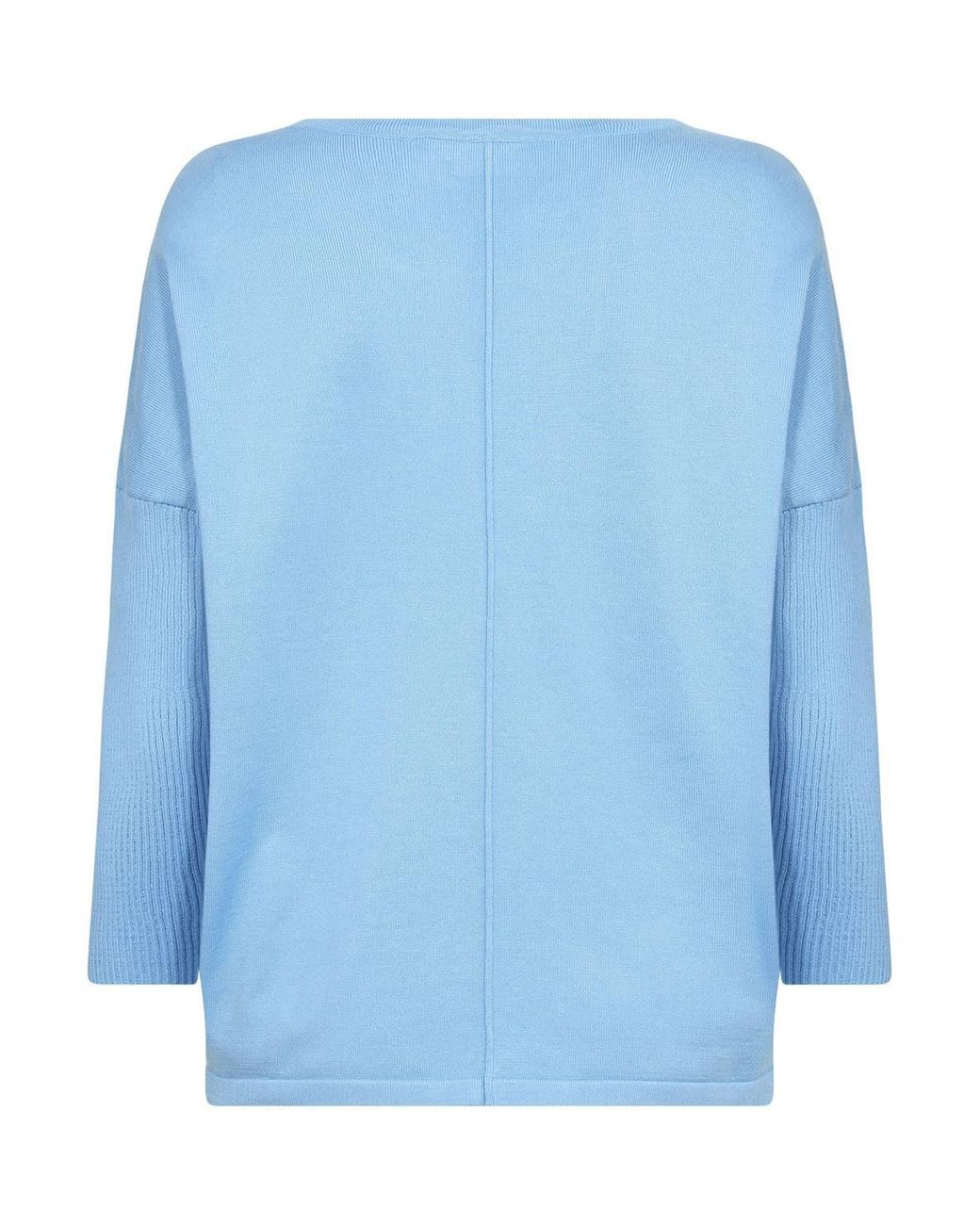 Saint Tropez Blue Milasz Round Neck Jumper
