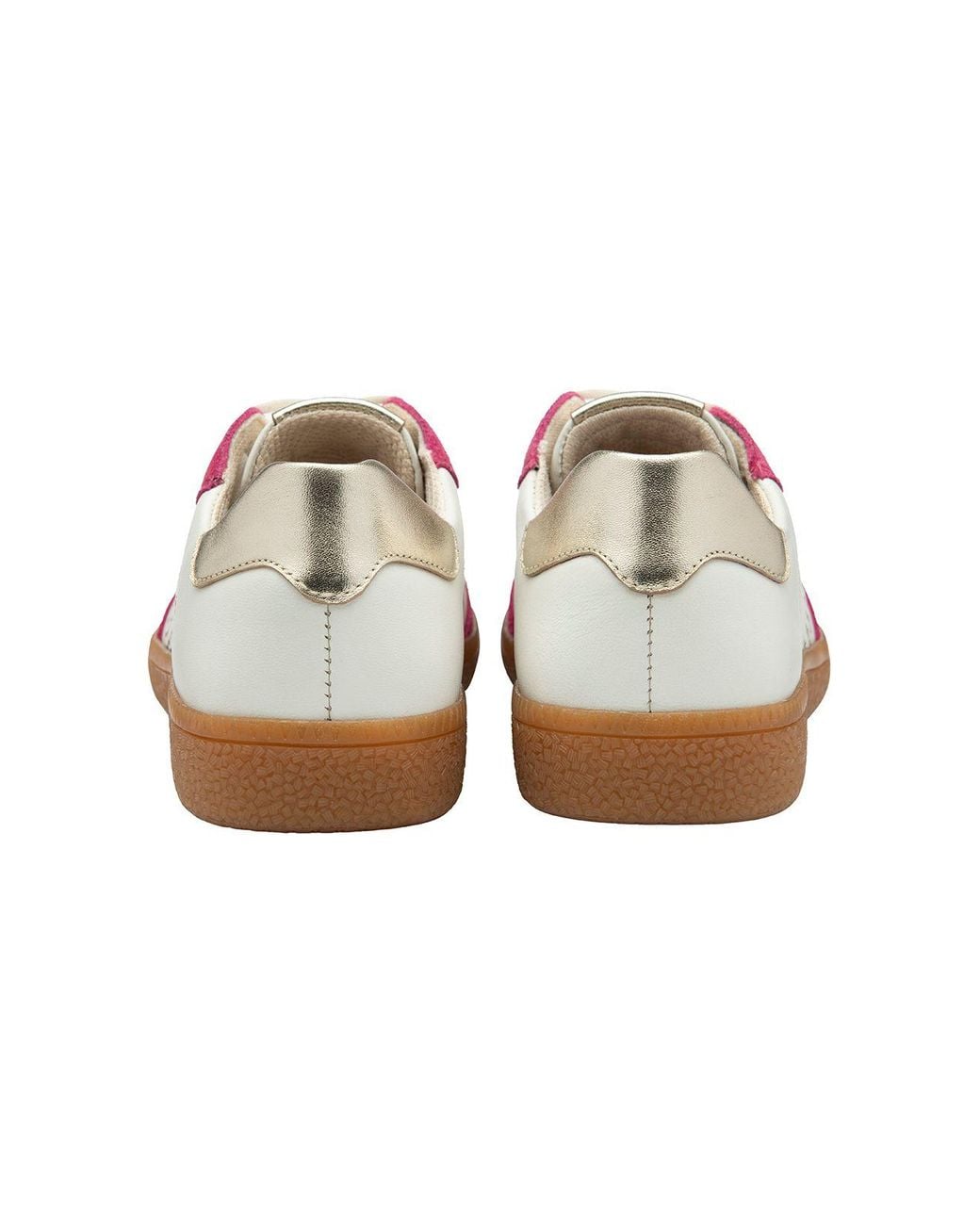 Lotus Pink 'Frapporta' Leather & Suede Trainers