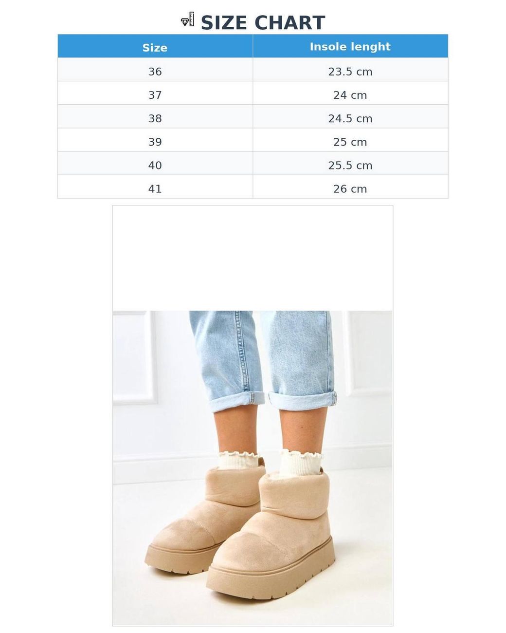 Love Lace Blue Ankle Snow Boots With Fur Lining Low Platform Fabric Upper