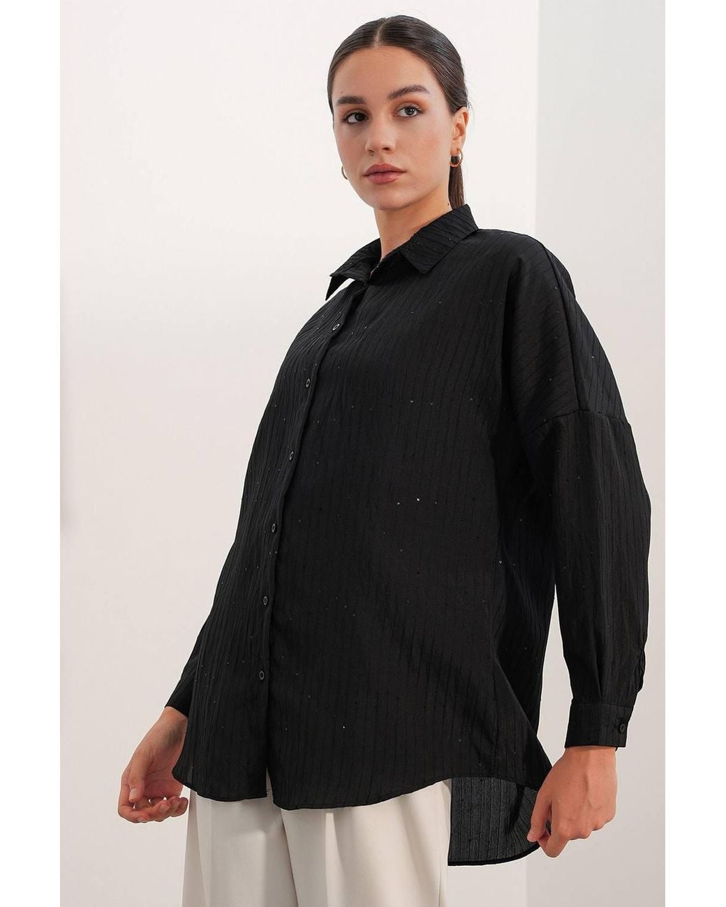 Bigdart Black Viscose Shirt