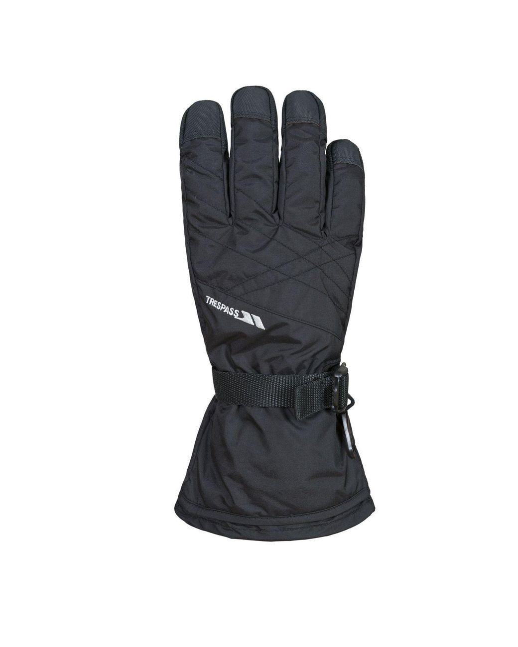 Trespass Black Reunited Ii Ski Gloves for men