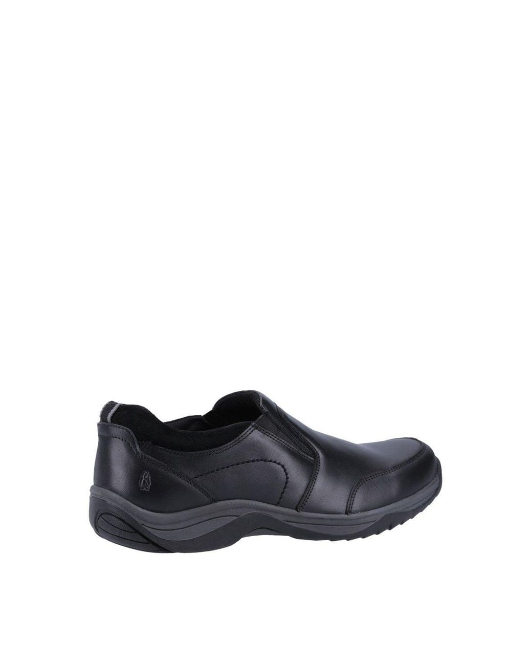 Hush Puppies Black 'Donald' Classic Slip On Shoes for men