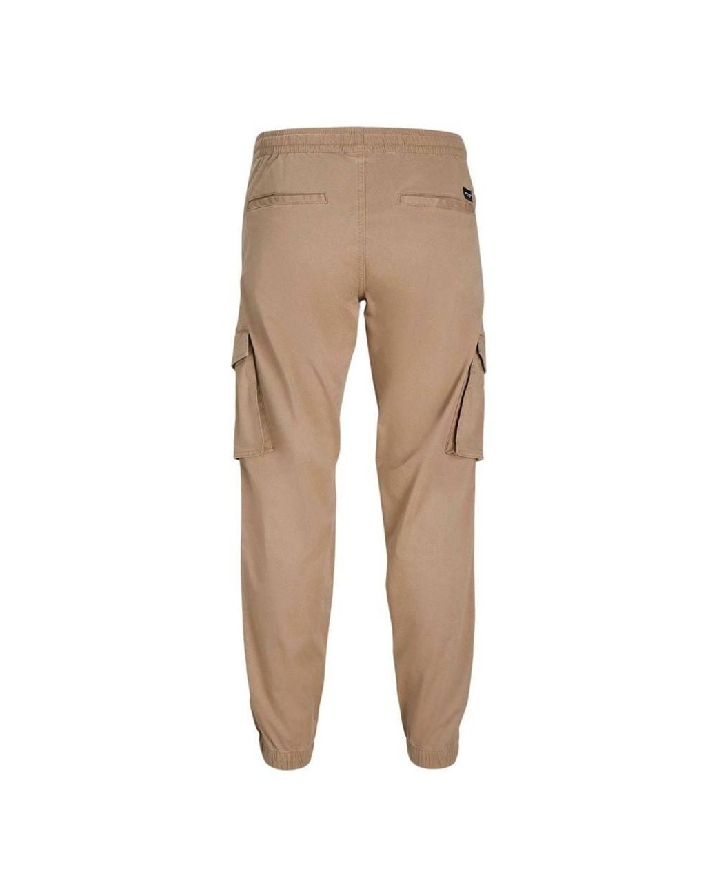 Jack & Jones Brown Plain Cargo Trousers for men