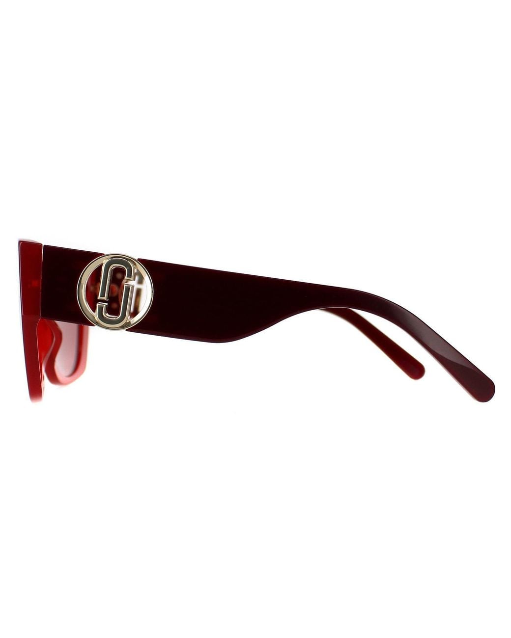 Marc Jacobs Red Rectangle Burgundy Marc 687/S