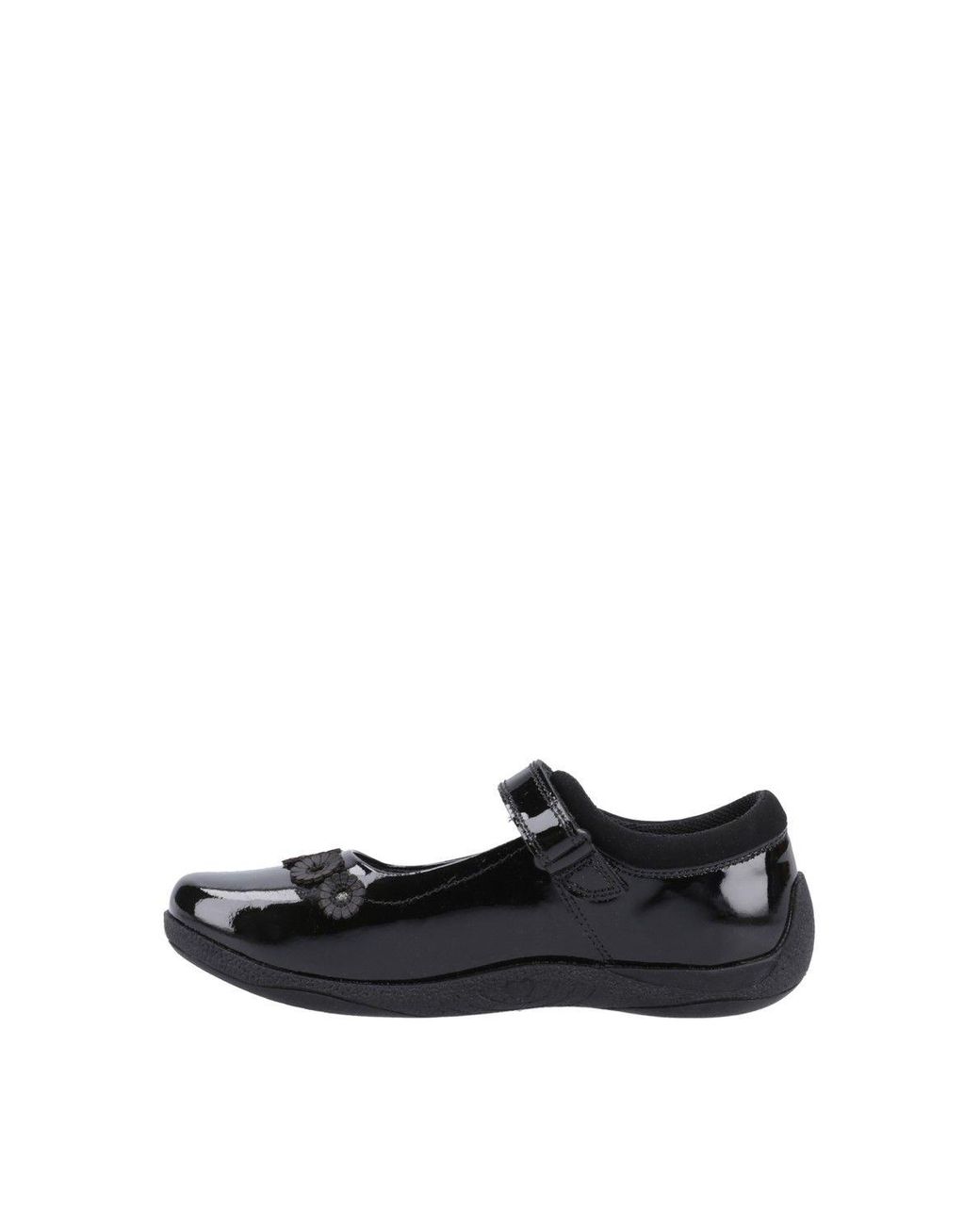 Hush Puppies Black Christina Patent Senior Shoe