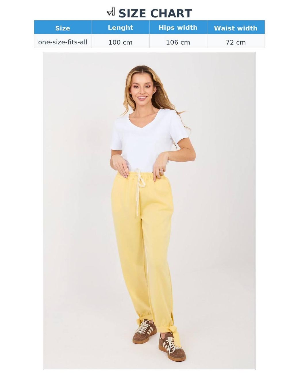 Love Lace Yellow Casual High Waist Jogger Sweatpants With Pockets