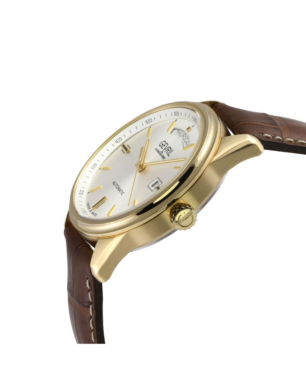 Gevril Gray Excelsior 48203 Swiss Automatic Sw240 Watch for men