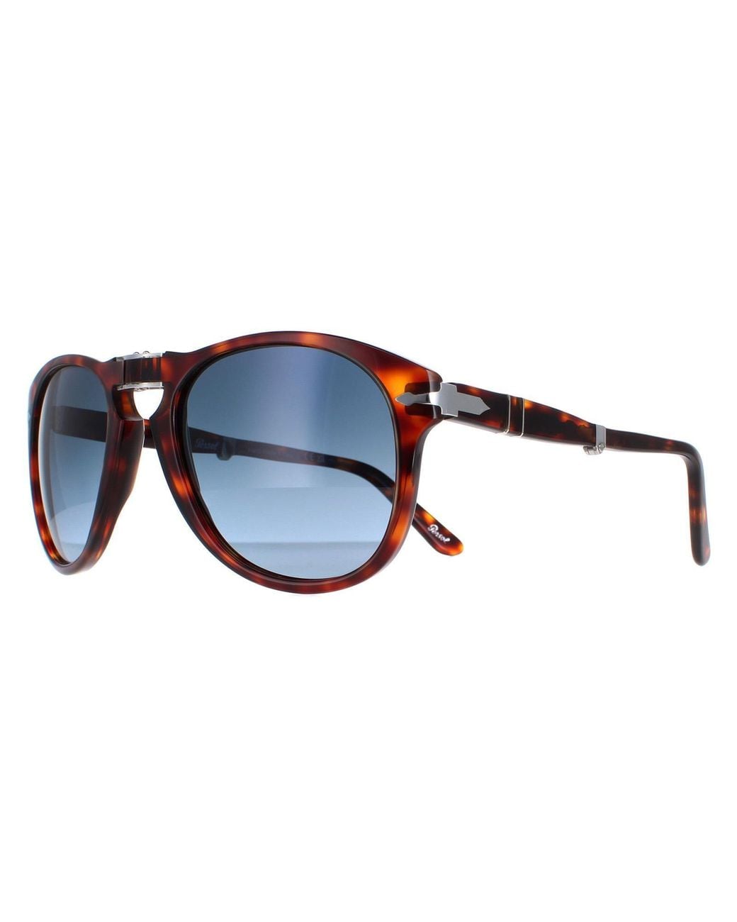 Persol Blue Aviator Havana Gradient Polarized Sunglasses for men