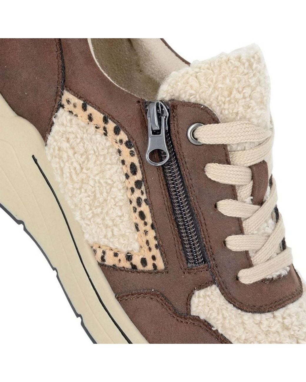 Cipriata Natural Fellina Microsuede Trainers