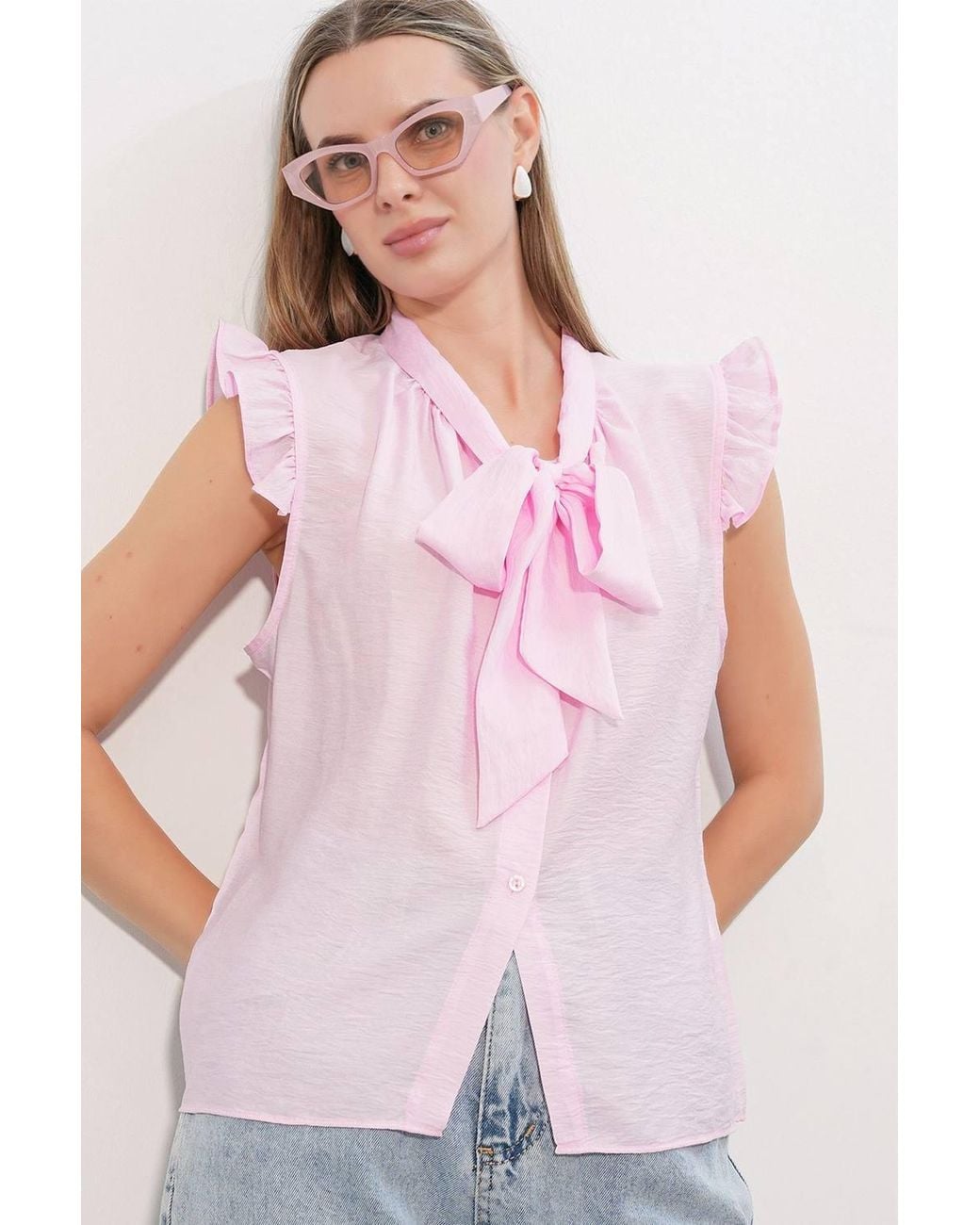 Bigdart Pink Viscose Nylon Shirt