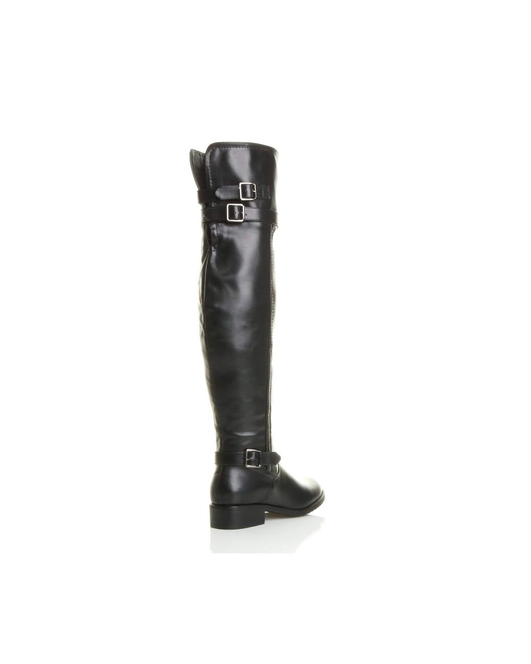 AJVANI Black Riding Over The Knee Boots