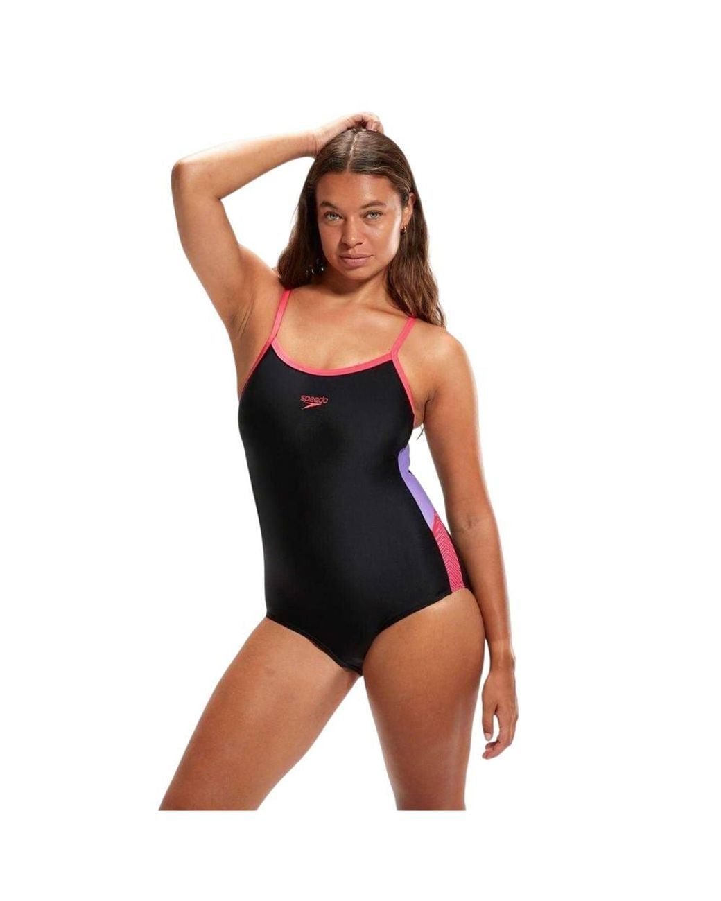 Speedo Black Dive Muscleback One Piece Swimsuit