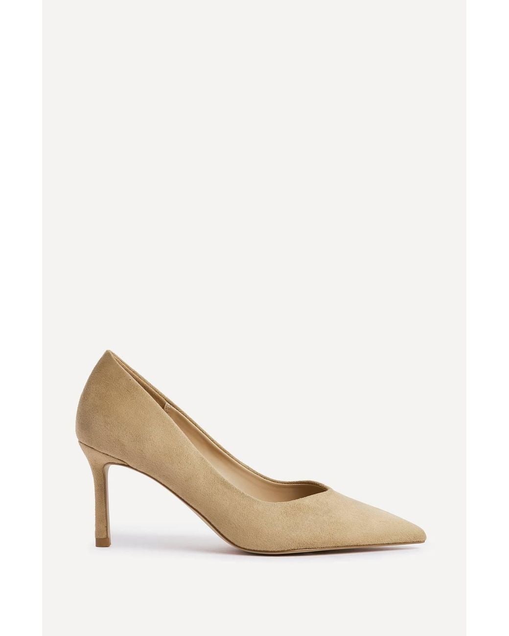 Linzi Natural Classic Faux Suede Court Heels