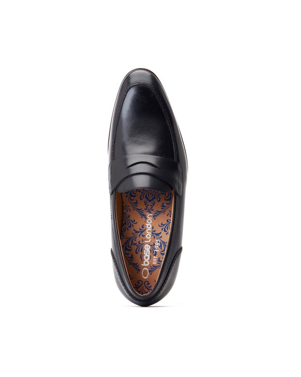 Base London Blue Bruno Penny Loafer for men