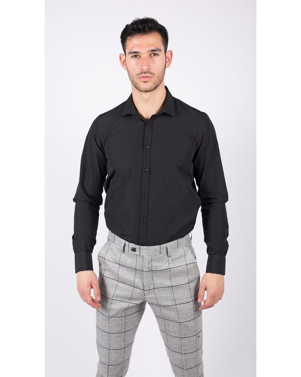 TruClothing Blue Classic Collar Button Shirt for men
