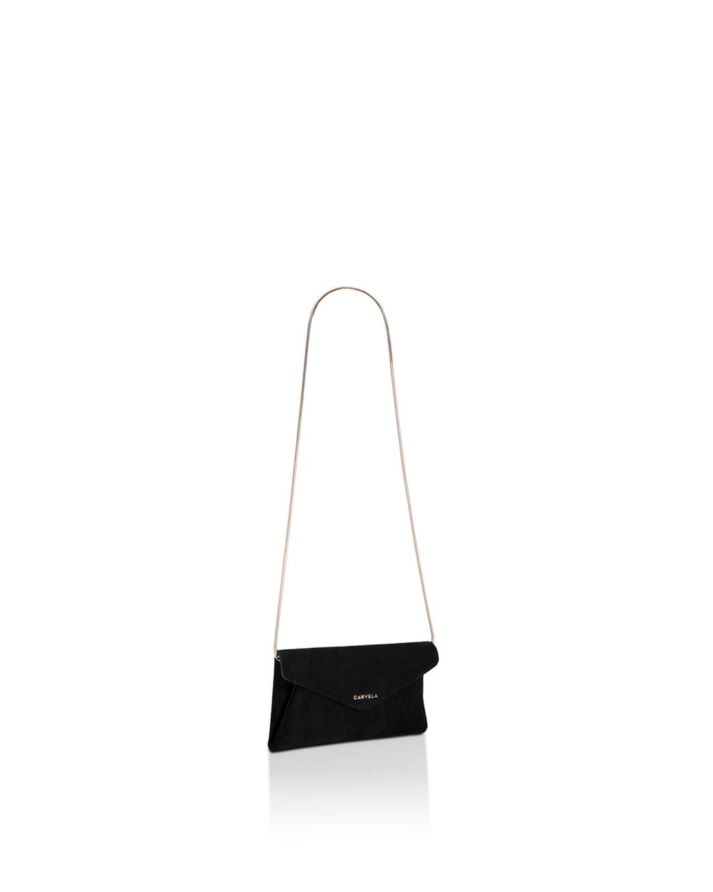 Carvela Kurt Geiger Black 'Megan Envelope Clutch' Suedette Bag