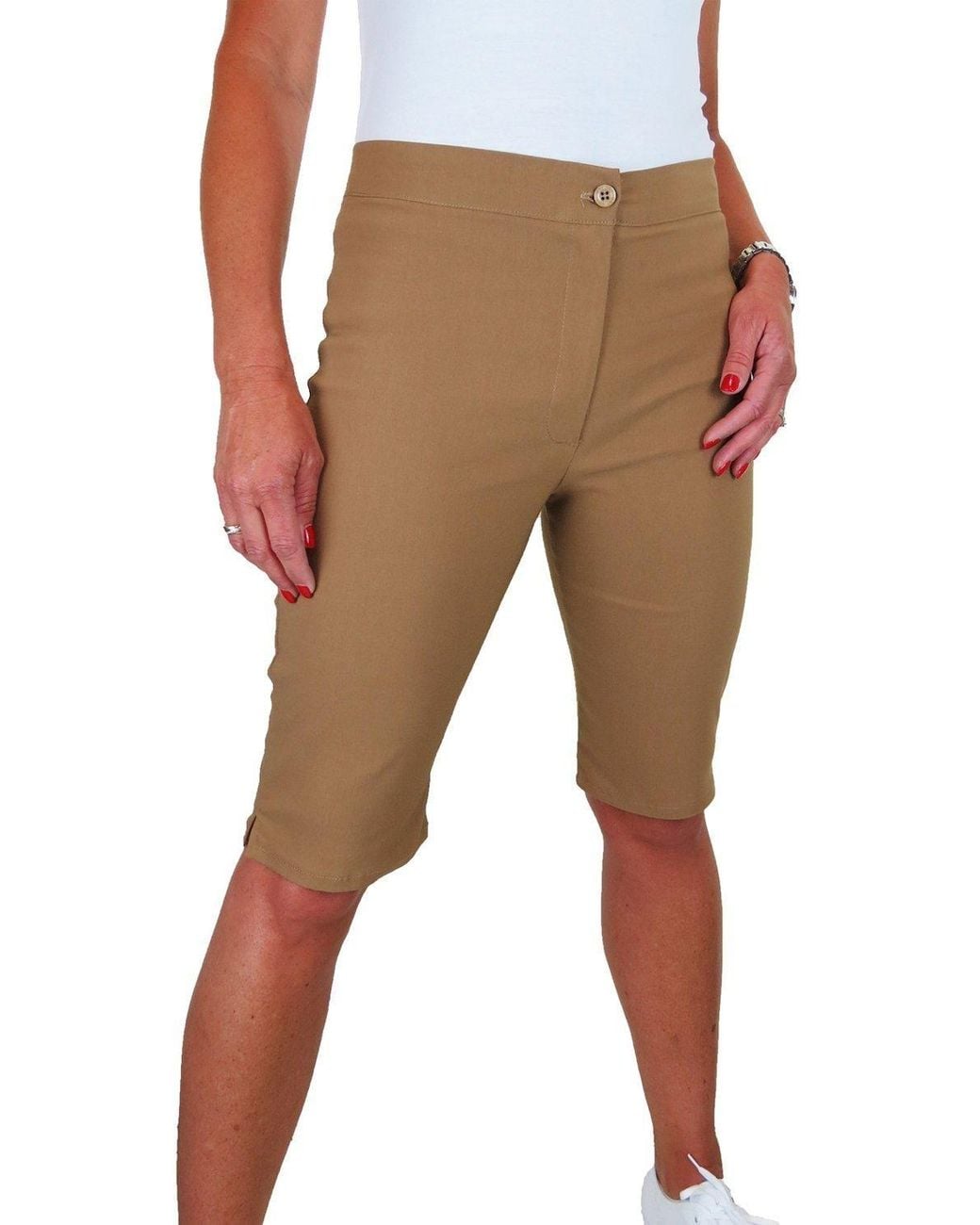 Paulo Due Natural Everyday Stretch Knee Length Shorts