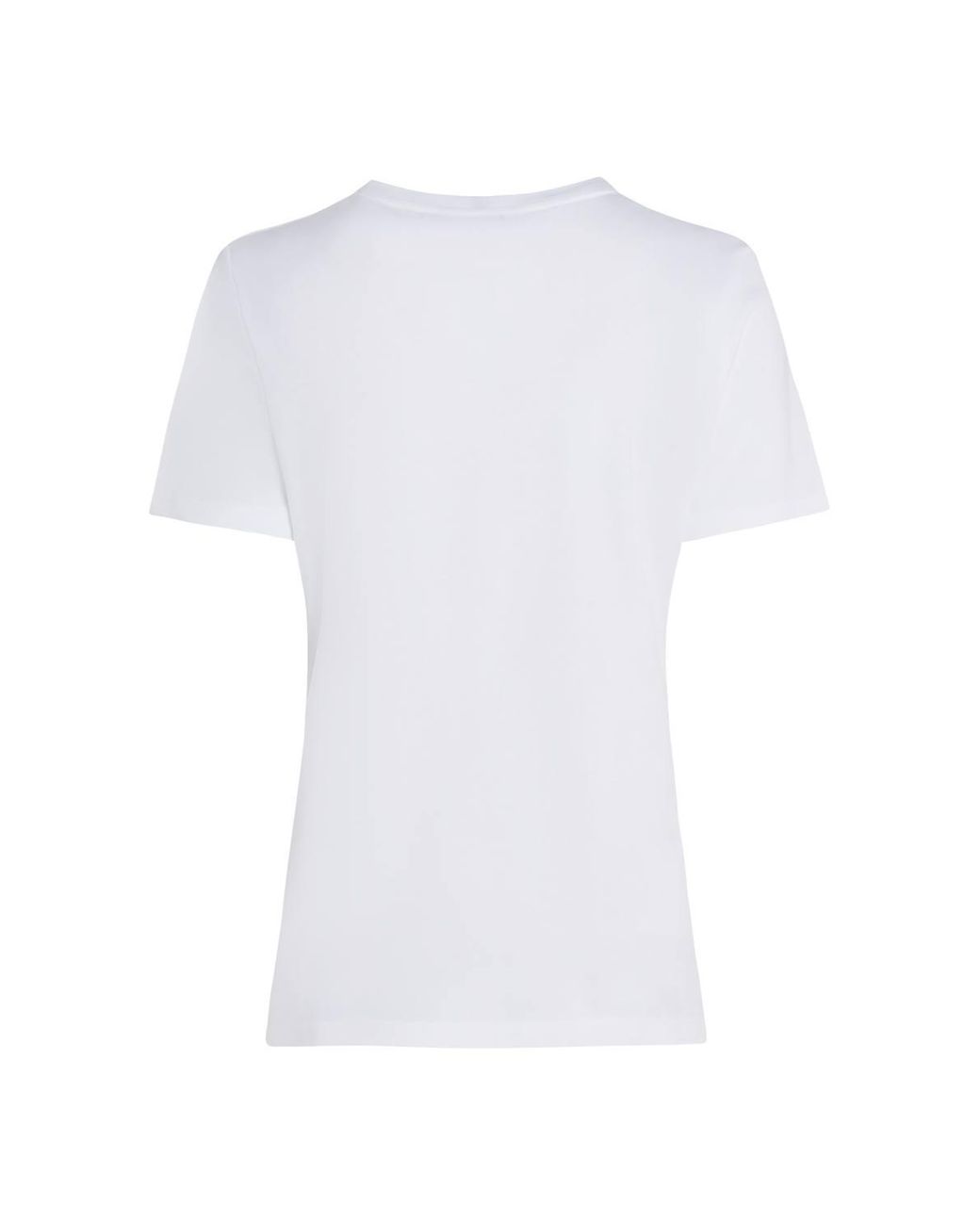 Tommy Hilfiger White Reg Corp Logo Cre Neck T-Shirt