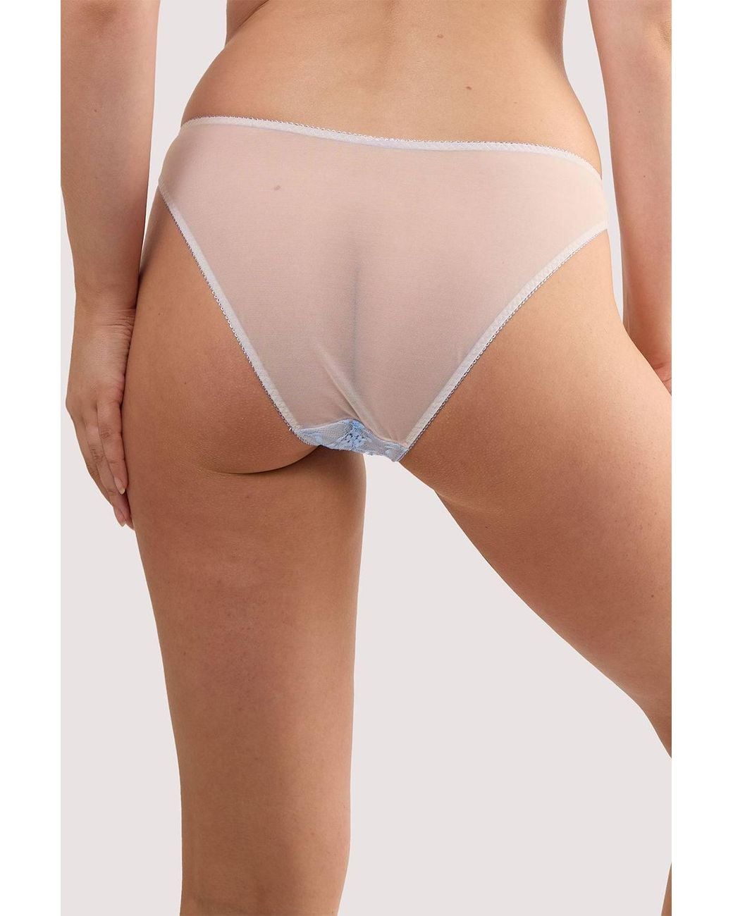 Playful Promises Blue Stephanie Peach & Lace 'Brief'