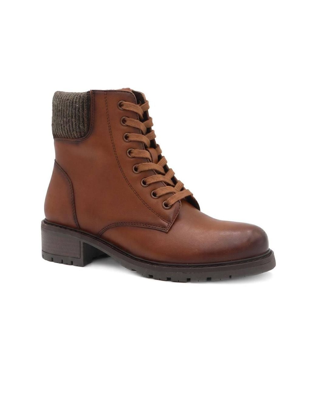 Pavers Brown Breathable Leather Boots