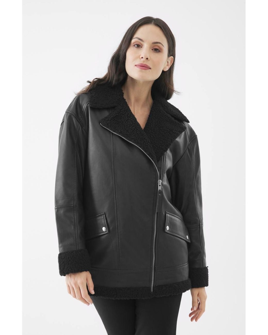 Bolongaro Trevor Black Real Leather Eden Shearling
